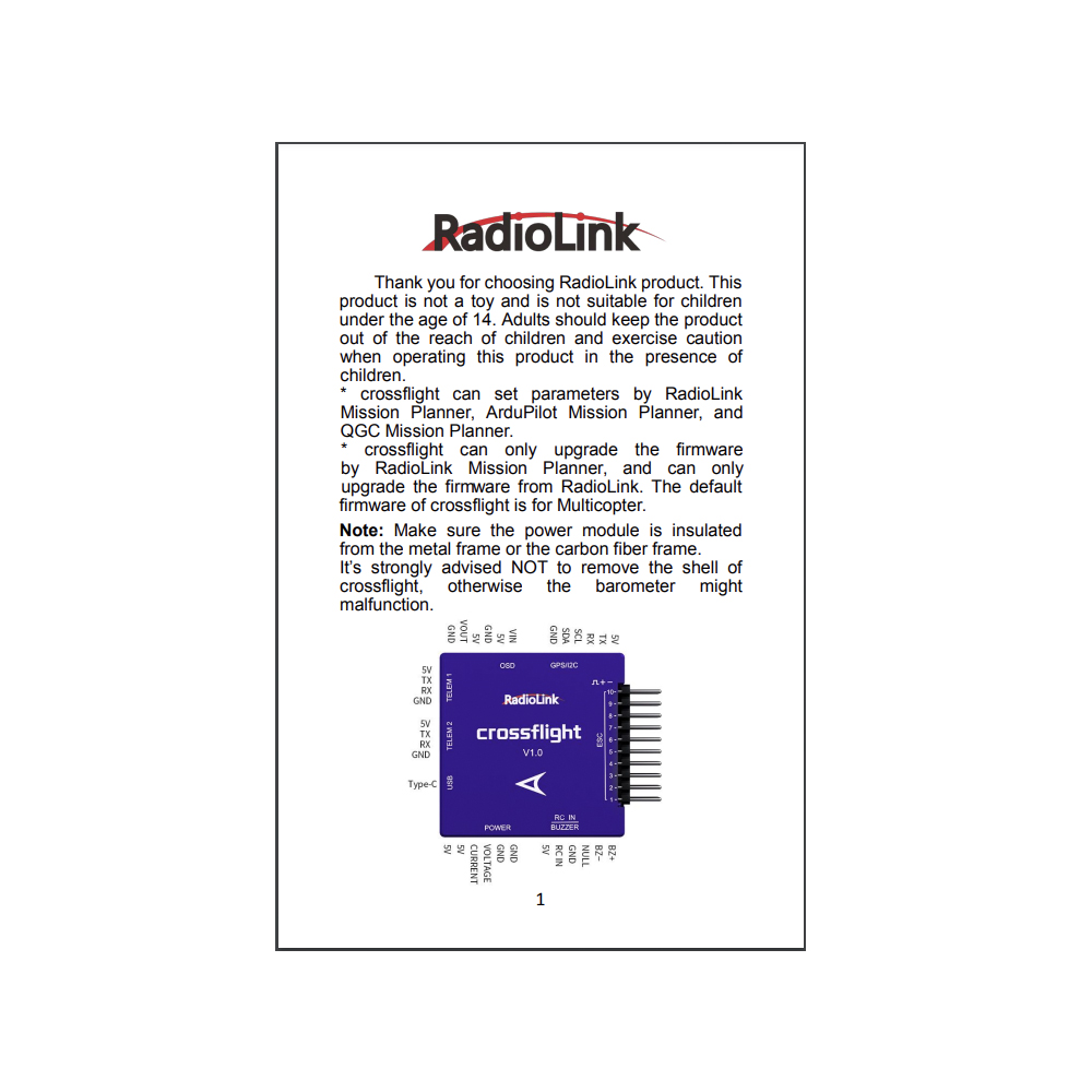 [�˾���ũ]  [RadioLink] crossflight ������Ʈ�ѷ� + TS100 Mini M10N GPS 32