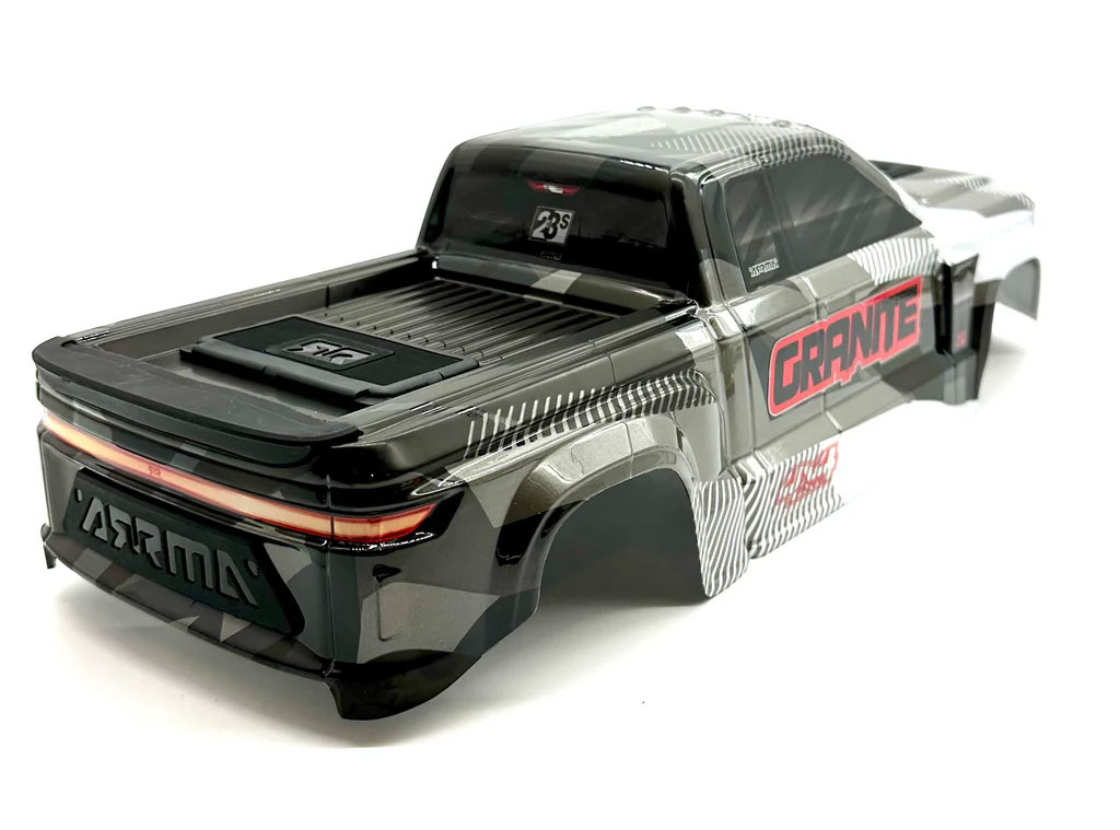 �˾���ũ ARA-1623-B [ARRMA] GRANITE 4x4 223s - Body Shell Gun Metal painted clipless ARA4302V4 5