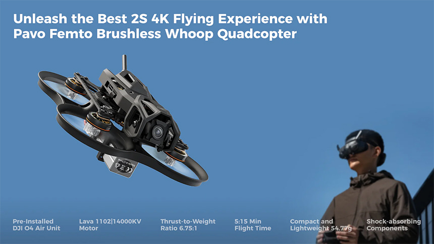 ¾Ë¾¾¹ðÅ© BETAFPV Pavo Femto ¹ÝÁ¶¸³¹öÀü(ELRS, O4 Air Unit ¶óÀÌÆ®) 1
