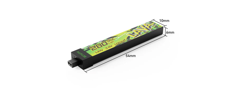 �˾���ũ  [BETAFPV] LAVA 1�� 3.8V 320mAh 95C LiHV ��Ƭ������ ���͸� (5��) 2