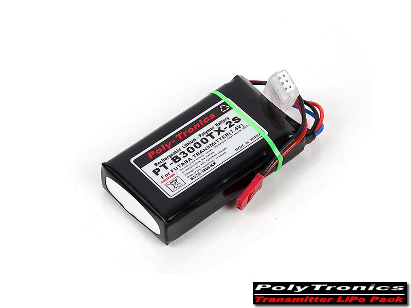 ¾Ë¾¾¹ðÅ© PT-B3000N-2S-FUT PT-B3000TX-2S 7.4V (FUTABA T14SG/T16SZ/T18SZ/16iZ Á¶Á¾±â ¹èÅ͸®) 1