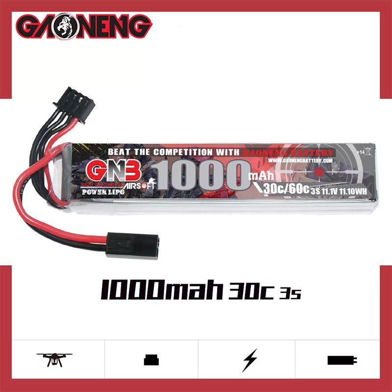 [ܼ] GNB10003S30G [GNB] 11.1V 1000mAh 30C Ƭ ͸ Air Soft