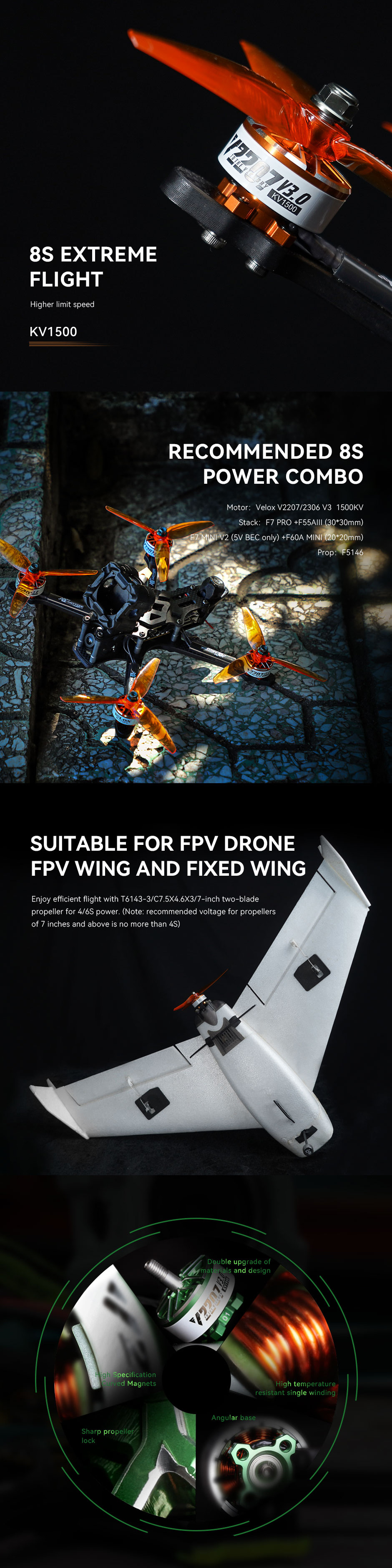 ¾Ë¾¾¹ðÅ© T-motor VELOX V2207 V3.0 1500KV ¸ðÅÍ 1