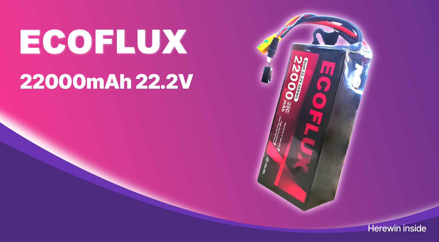 �˾���ũ LPBAT048 [ECOFLUX] 22.2V 6S 22000mAh 30C ��Ƭ������ ���͸� �����÷��� - XT90S ��Ƽ����ũ 1