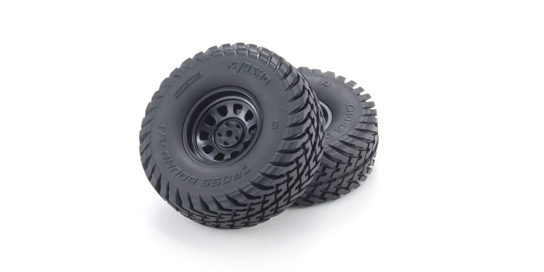 �˾���ũ KYOLTH001BK [KYOSHO] Complete Wheel �� Tire Set (2pcs) 1