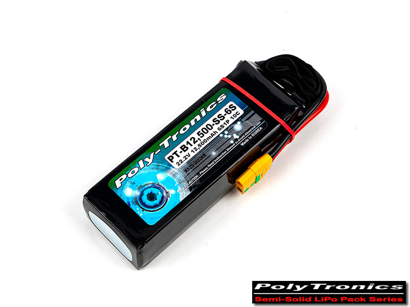 �˾���ũ PT-B12500_SS-6S [HYBRID] PT-B12500-SS-6S (22.2V/6S1P /XT90-S/Semi-Solid) �ݰ�ü ���͸� 3