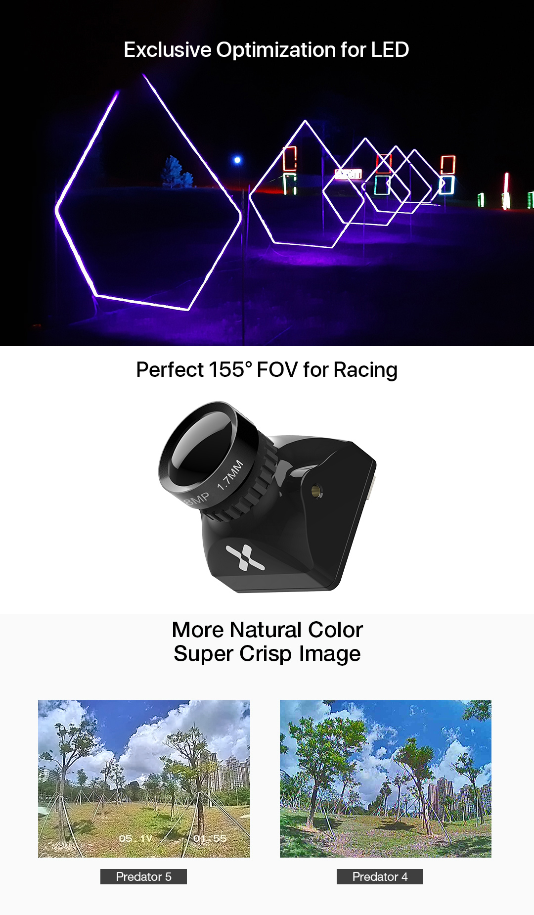 [�˾���ũ]  [Foxeer] ���þ� �������� ����ũ�� V5 Ǯ���̽� ī�޶� (����, 1.7mm) 2