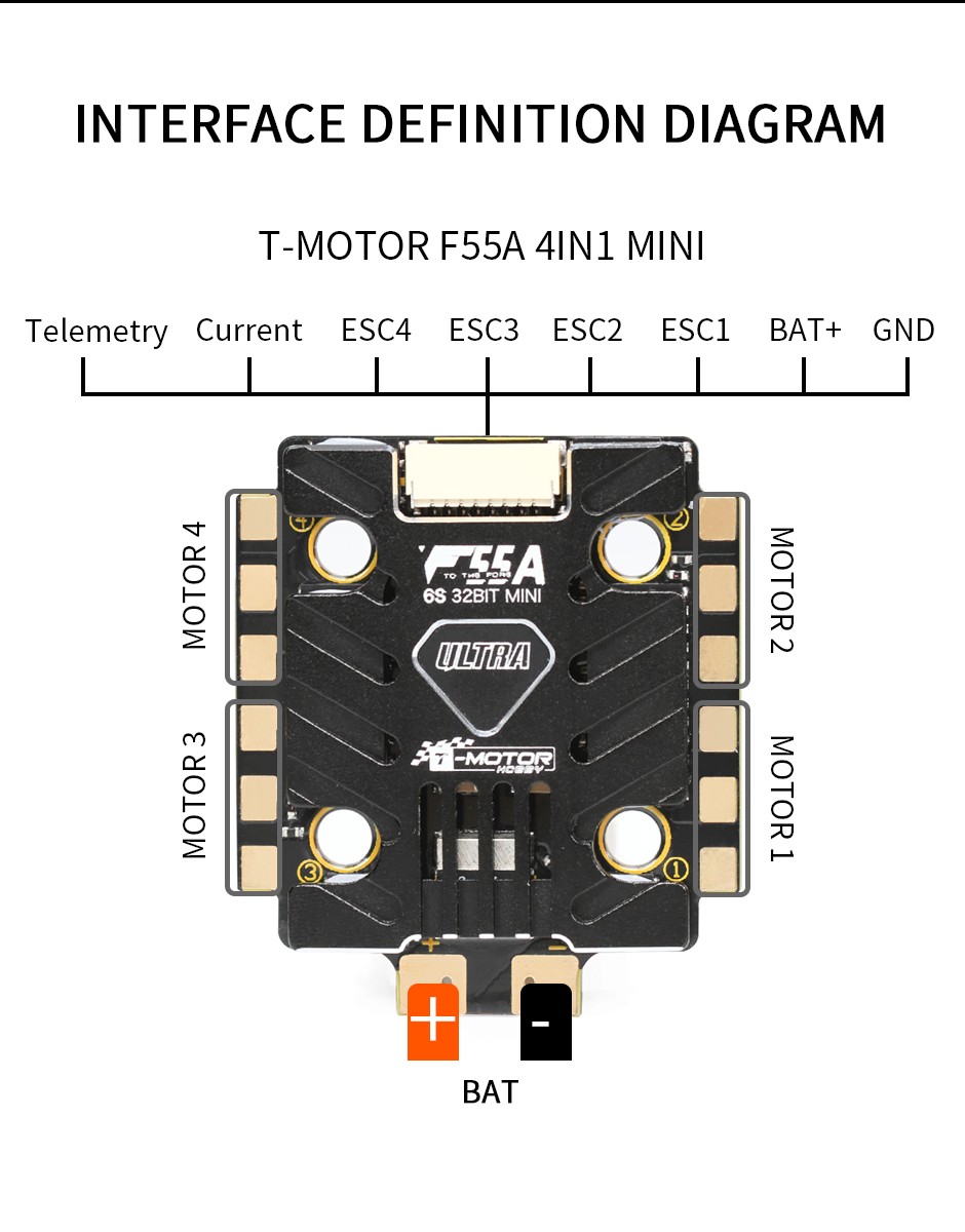 ¾Ë¾¾¹ðÅ© T-motor F55A ¿ïÆ®¶ó ¹Ì´Ï 4in1 2020 º¯¼Ó±â(6S, 32bit) 8