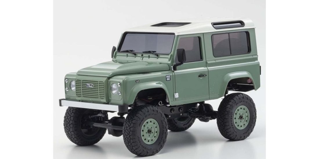 �˾���ũ KY32527GR [KYOSHO] MX-01 r/s Land Rover Defender 90 Green 3