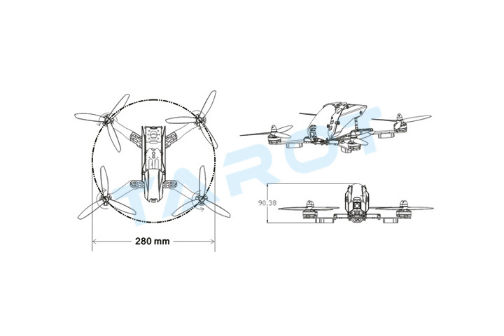 �˾���ũ TL280H [TR] 280H FPV Racer (KIT) 9