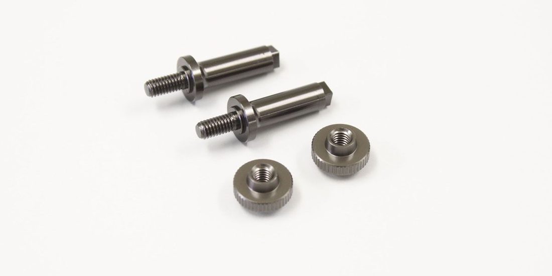 �˾���ũ KYUMW728 [KYOSHO] Aluminum Battery Post Set (Gunmetal/RB6) 1
