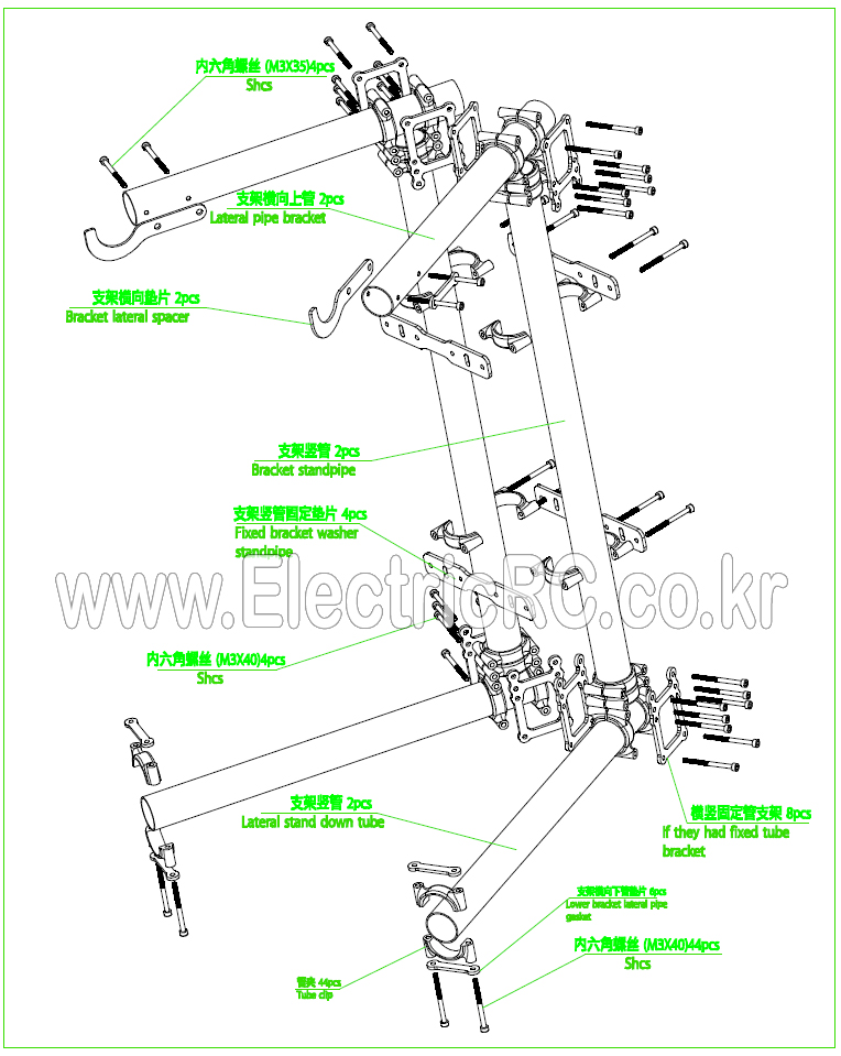 �˾���ũ BLG5D-HHG-SDY [DYS] Eagle EYE 3-Axis RIG Gimbal Stand 4