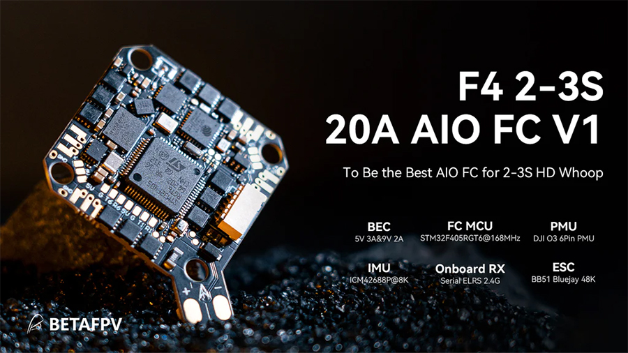 �˾���ũ  [BETAFPV] F4 2-3S 20A AIO V1 ���� 1