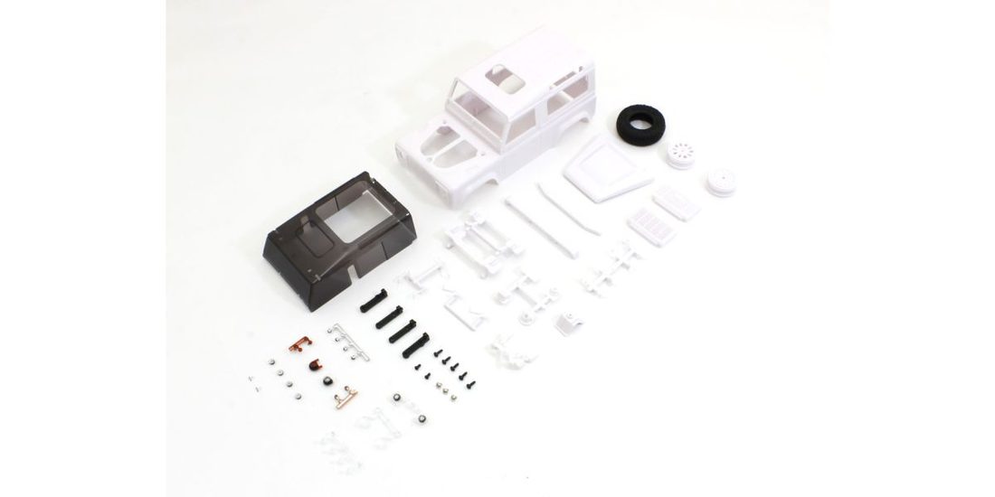 �˾���ũ KYMXN06 [KYOSHO] Land Rover Defender 90 White Body Set 1