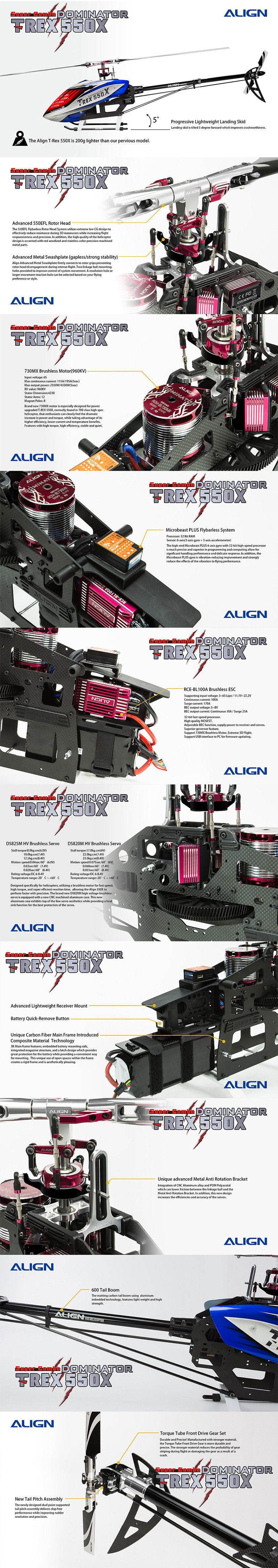 �˾���ũ RH55E18XW [ALIGN] T-Rex550X ���� �޺� 2