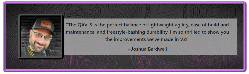 ¾Ë¾¾¹ðÅ© ·ç¸Þ´Ï¾î QAV-S 2 Joshua Bardwell SE 5ÀÎÄ¡ ÇÁ·¹ÀÓŶ 1