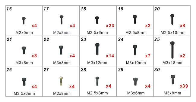 �˾���ũ HB70Z004XXW [ALIGN] TB70 Screw Parts 2