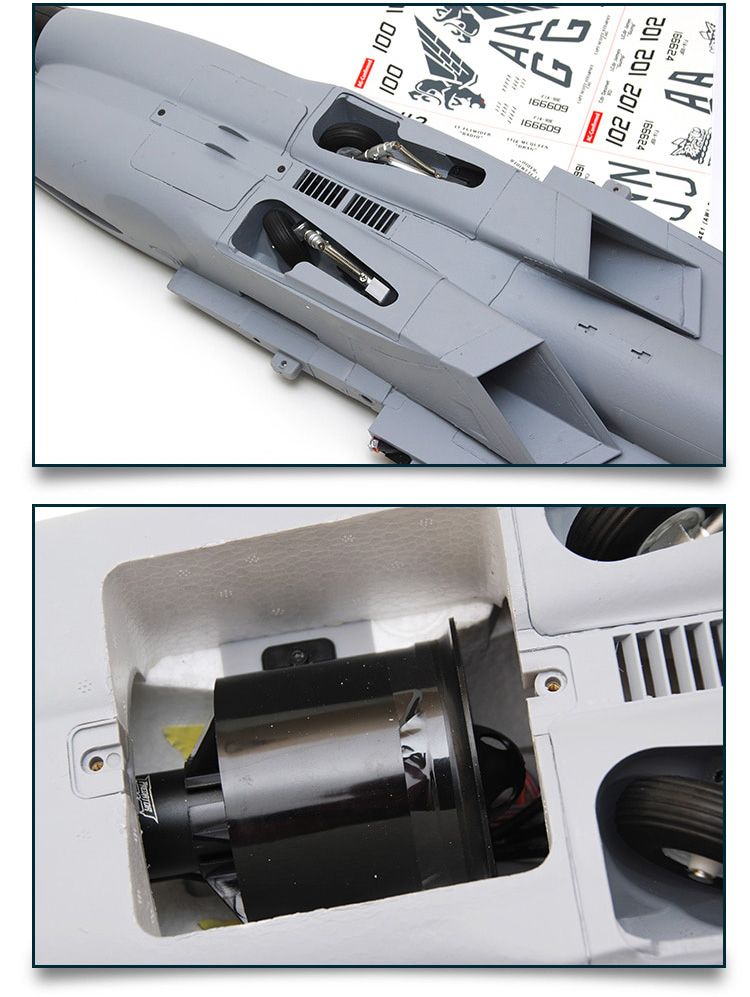 �˾���ũ FMS100P [FMS] 875mm F/A-18F ���� ȣ�� 70mm EDF Jet PNP (����, ���ӱ�, ����, ��Ʈ���� ����) 11