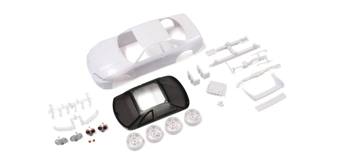 �˾���ũ KYMZN182 [KYOSHO] SKYLINEGT-RR33VSpecWhite body set(w/Wheel) 1