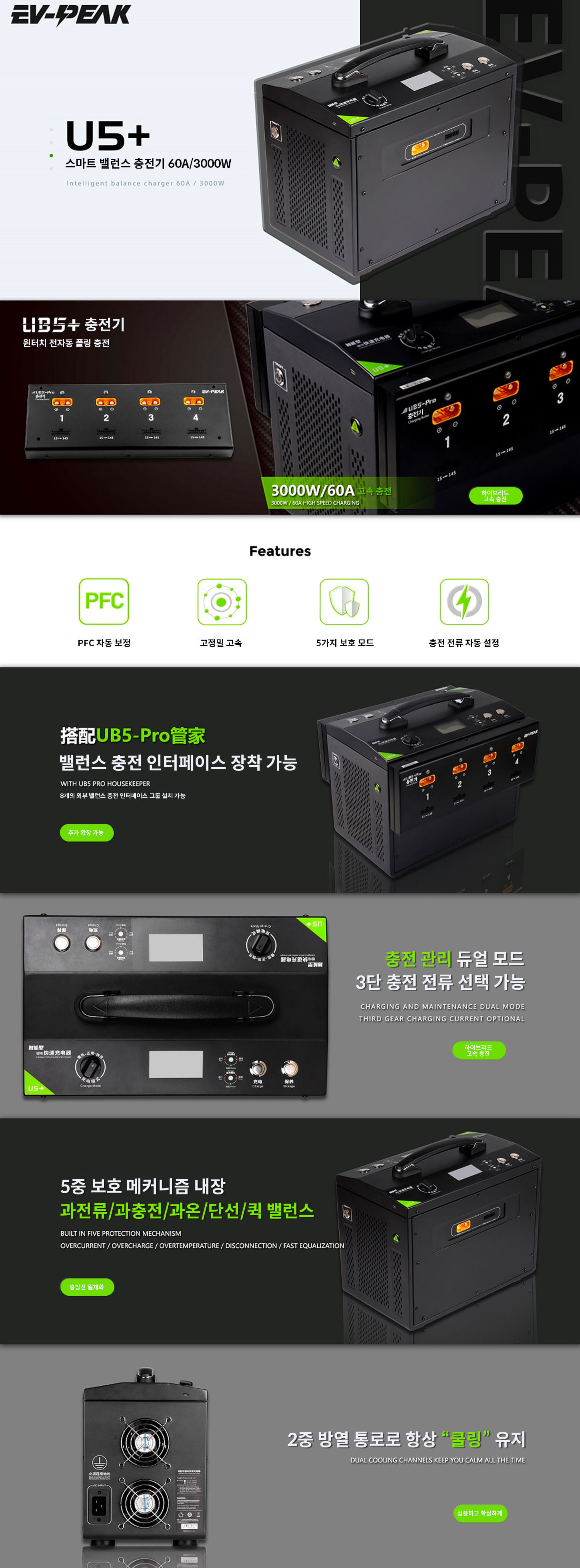 �˾���ũ EVP-U5P [EV PEAK] U5+ ���� ������ (6S~14S/3000W) 6