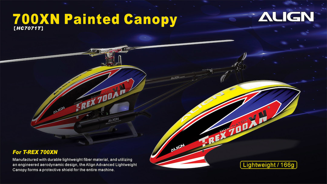 �˾���ũ HC7071T [Align] T-Rex700XN Painted Canopy 1