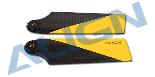 �˾���ũ HQ0950ET [ALIGN] TB60/T-REX 600/550 95 Carbon Fiber Tail Blade - Yellow 1