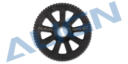�˾���ũ HB70G001XAW [ALIGN] TB70 Slant Thread Main Drive Gear/62T (Reinforced Type) 2