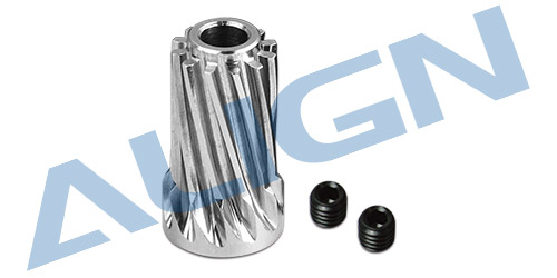 �˾���ũ H70G011XXW [Align] T-Rex700E/800 Motor Slant Thread Pinion Gear 13T (L27) 1