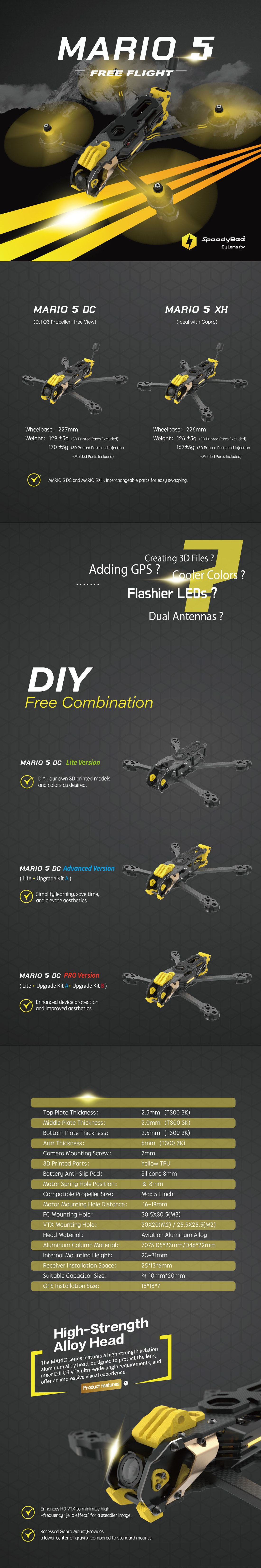 �˾���ũ  [SpeedyBee] Mario 5 ������ (5��ġ, DJI O4 PRO) 1