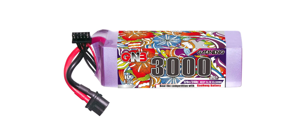 �˾���ũ  [GNB] 15.2V 3000mAh 4S HV 120C ��Ƭ������ ���͸� - XT60 1