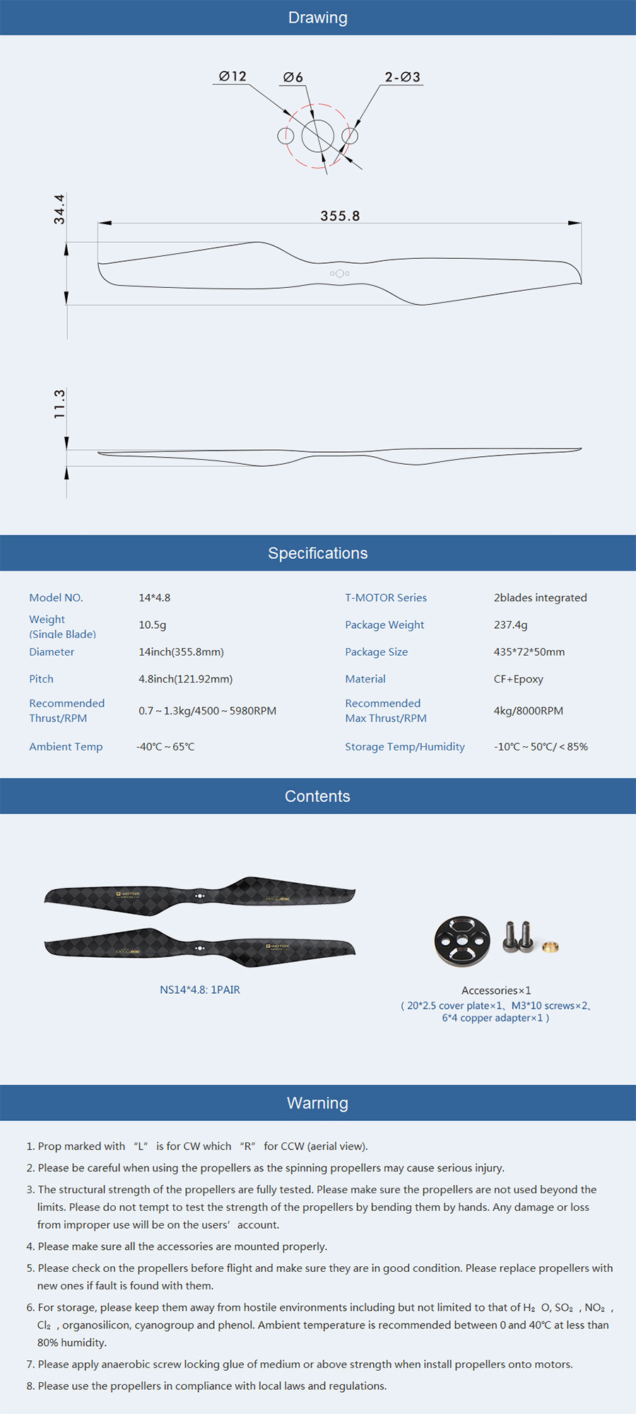 �˾���ũ  [T-MOTOR] NS14x4.8 �ʰ淮 ī�� �����緯 2