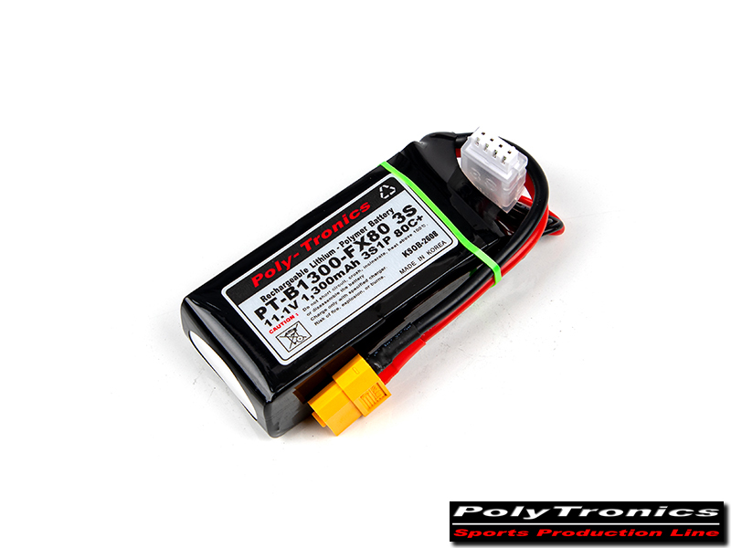 ¾Ë¾¾¹ðÅ© PT-B1300-FX80-3S PT-B1300-FX80 (11.1V, 3S1P, 80C+/JST-XT) ¸®Æ¬Æú¸®¸Ó ¹èÅ͸® - XT60 2