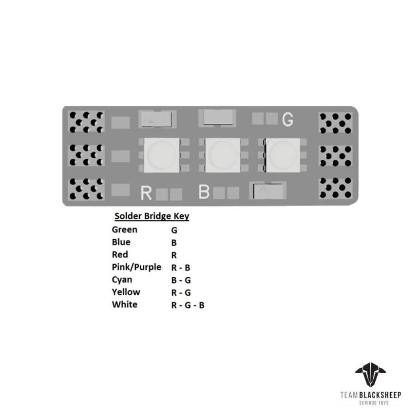¾Ë¾¾¹ðÅ© TBS LED RGB ·¹À̽º ¶óÀÌÆ® ¿ÍÀ̾î - ¹Ì´Ï »çÀÌÁî 8x25mm 6