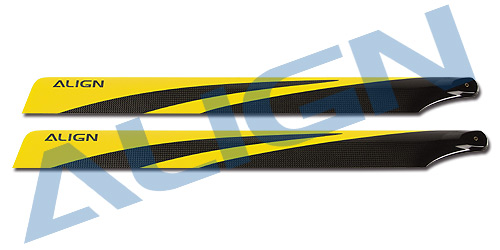 �˾���ũ HD600FT [ALIGN] T-Rex600 3G Carbon Fiber Blades(Yellow) 2