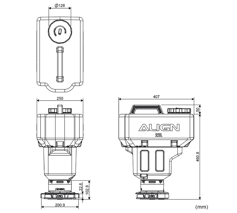 �˾���ũ M616065XXT [ALIGN] 22L Fertilizer Spreader Set V2 (M4/M6T22) 6