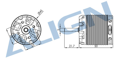 �˾���ũ HML52M01T [Align] 520MX 3527-1600KV Trex500 �ø���� 4