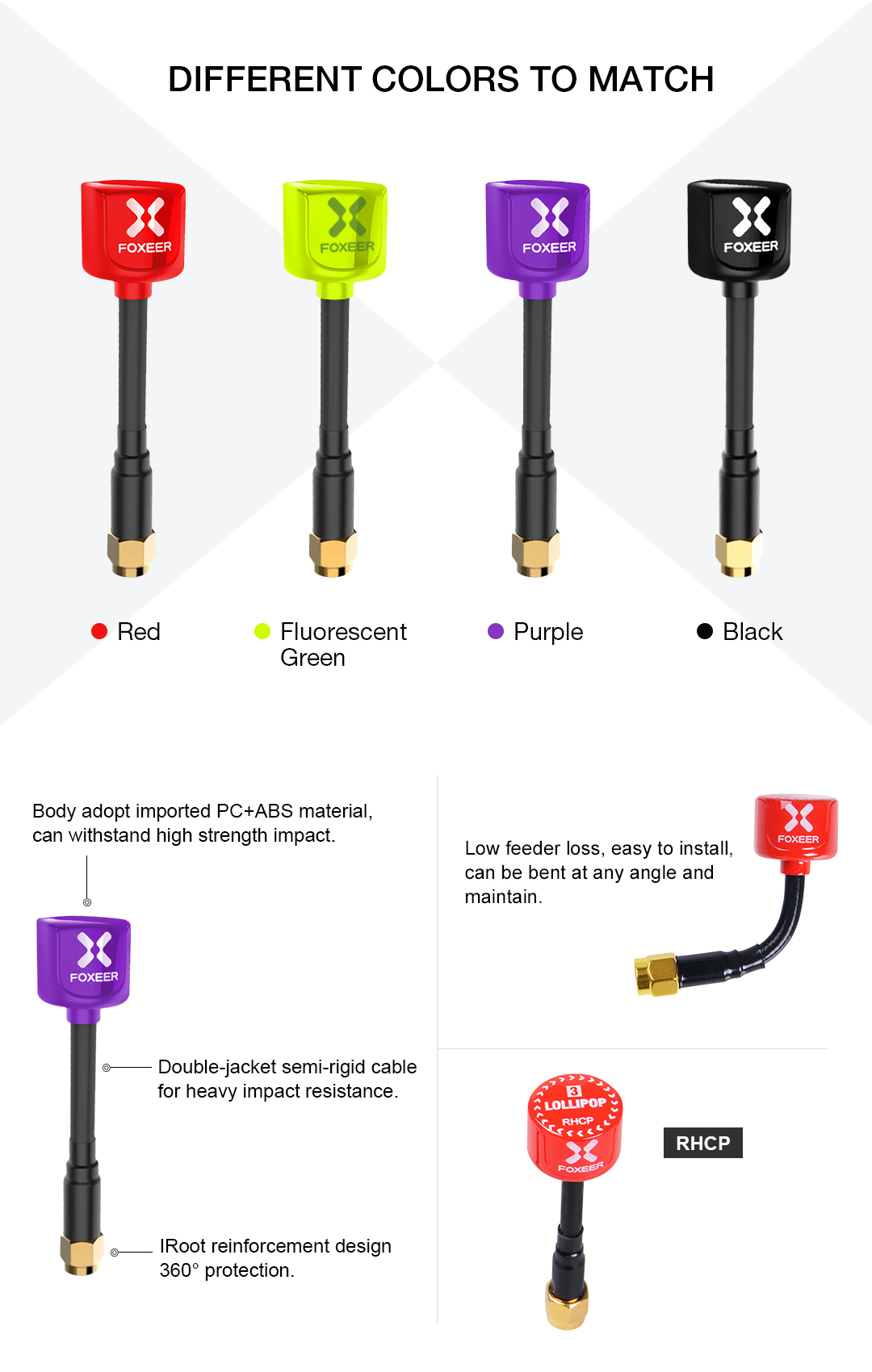 �˾���ũ PA1435 ���þ� Lollipop3 5.8G RHCP/SMA Antenna (��ǰ, 1pcs, ����) 3
