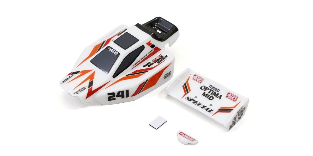�˾���ũ KYMBB09W [KYOSHO] Body Set(TURBO OPTIMA Mid Special/White) 1