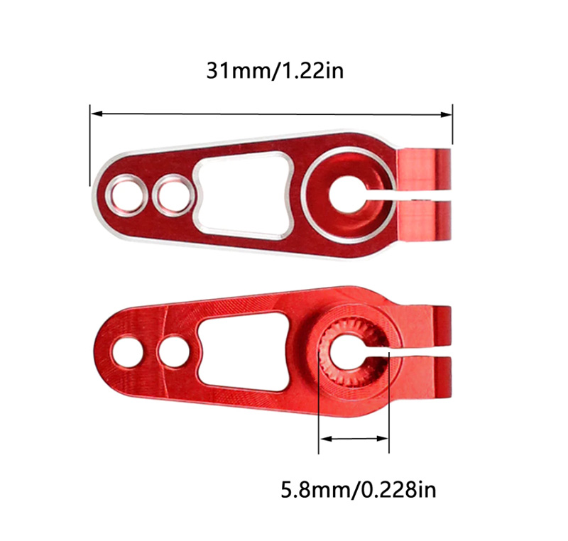 [ܼ] SREM-078 [TR] 25T (ǥػ Futaba/Align  ȣȯ) Heli/Car/Boat Metal Steer Servo Horn(31mm)