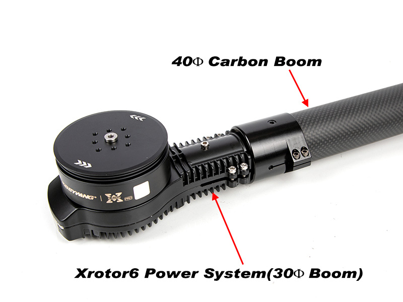 [ܼ] SAT-BG4030 [SATURN] Motor Mount Boom Gender(40mm -> 30mm) for XRotor6