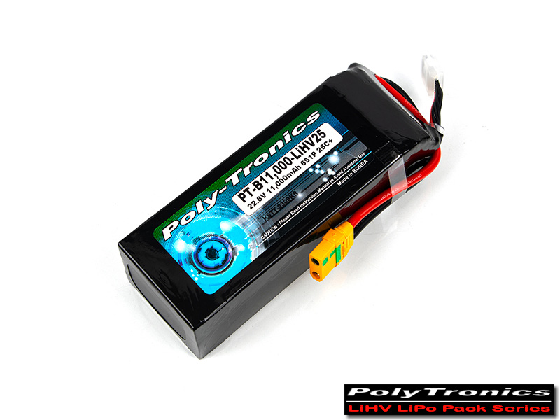 [�˾���ũ] PT-B11K-LiHV25-6S PT-B11000-LiHV25 (22.8V, 6S1P, 25C+/XT90) ��Ƭ������ ���͸� 2