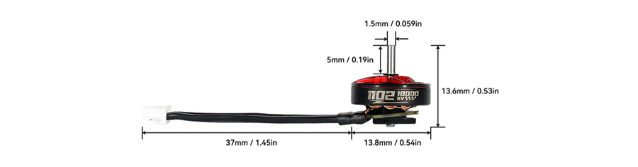 ¾Ë¾¾¹ðÅ© BETAFPV 1102 22000KV ¸ðÅÍ (4pcs) 2