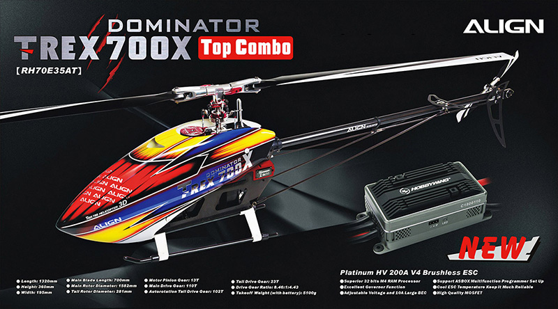 [�˾���ũ] RH70E35XW [ALIGN] T-Rex700X Dominator TOP Combo 1
