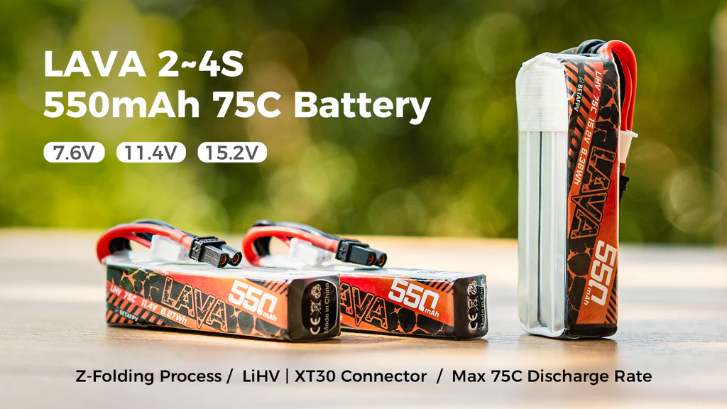 �˾���ũ 01030015_6 [BETAFPV] LAVA 4�� 15.2V 550mAh 75C LiHV ���̺������� ��Ƭ������ ���͸� (2��) - XT30 1