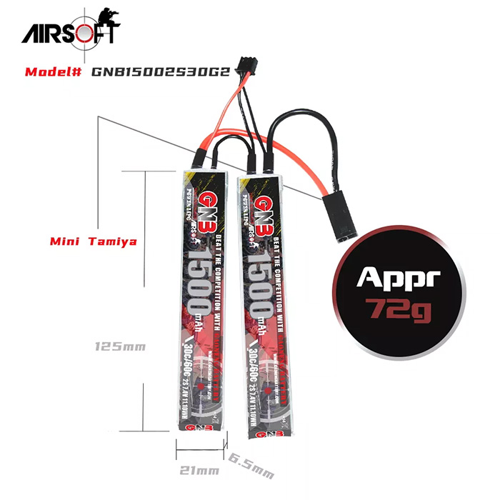 [˾ũ] GNB15002S30G2 [GNB] 7.4V 1500mAh 30C Ƭ ͸ - и / 輱 9