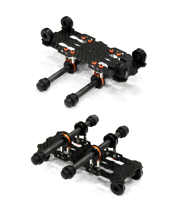 [ܼ] T2DRM-02X [PT] T-2D Rail Mount System for F820/T810/T960/S800/X-Series Hexa Copter - Carbon Edition