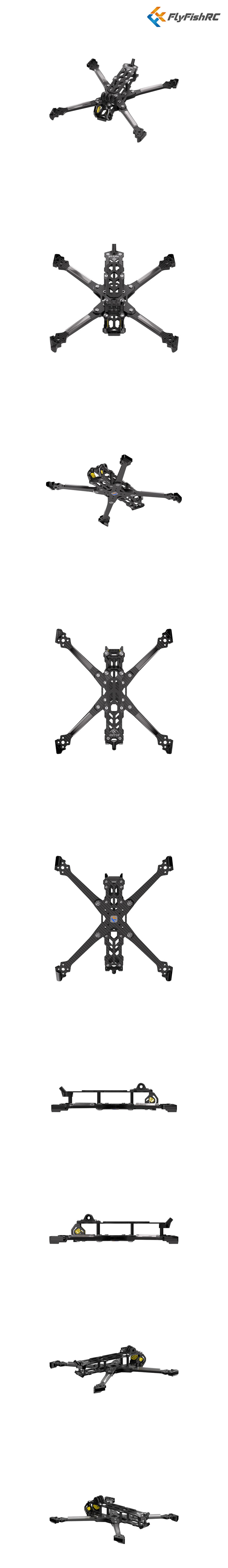 ¾Ë¾¾¹ðÅ© FlyFishRC FIFTY5 5ÀÎÄ¡ ÇÁ¸®½ºÅ¸ÀÏ ÇÁ·¹ÀÓ (DJI O4 PRO) 1