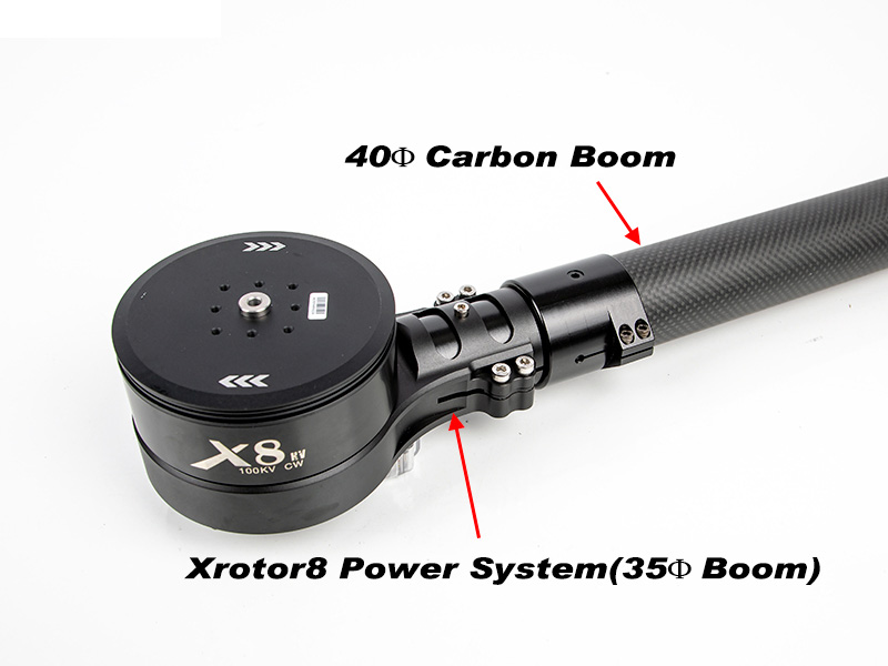 [˾ũ] SAT-BG4035 [SATURN] Motor Mount Boom Gender(40mm -> 35mm) for XRotor8 3