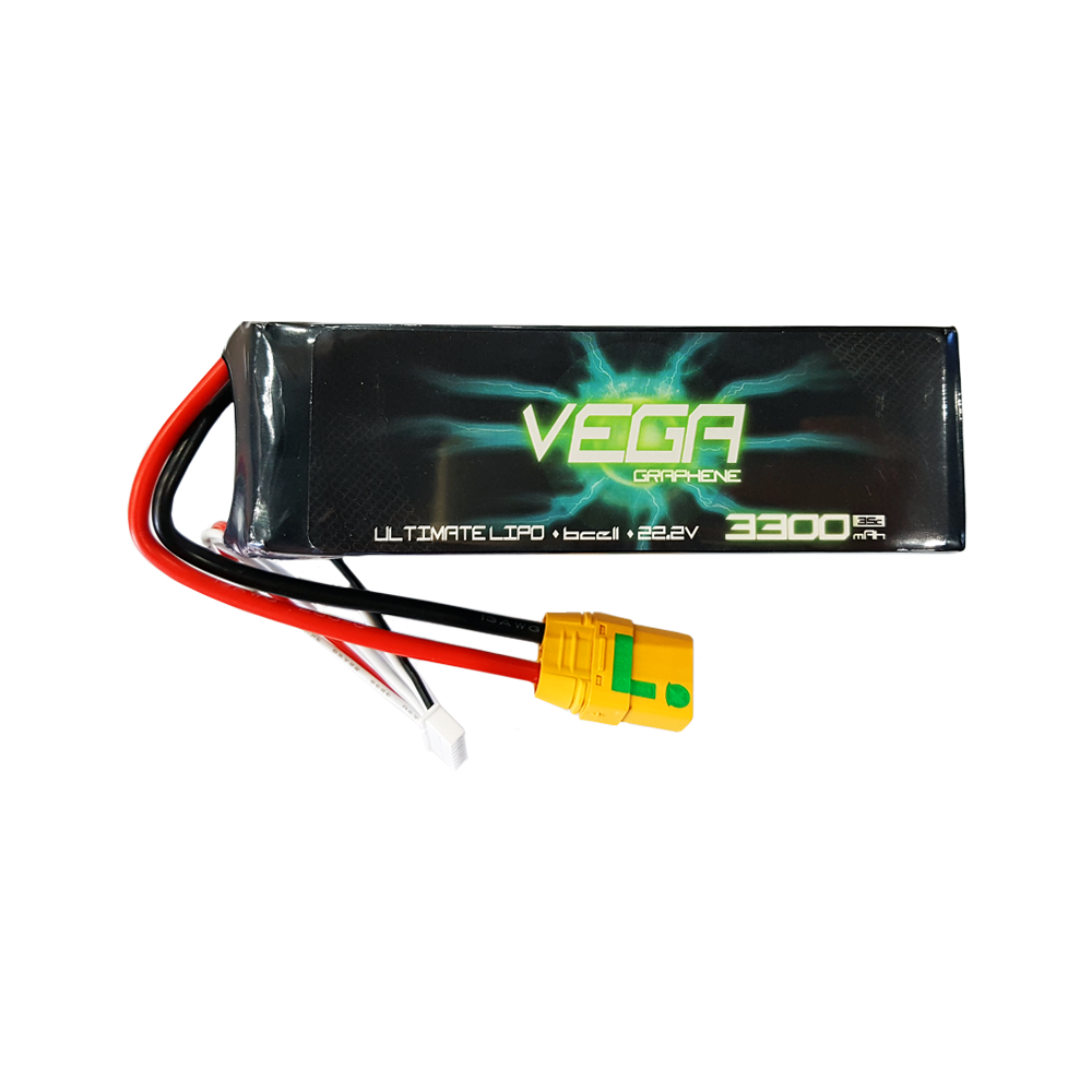 �˾���ũ  VEGA ���� �׷��� 6�� 22.2V 3300mAh 35C ��Ƭ������ ���͸� - XT90 ��Ƽ����ũ 2