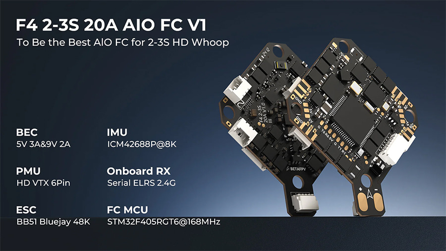 ¾Ë¾¾¹ðÅ© BETAFPV Pavo20 PRO ll ¹ÝÁ¶¸³¹öÀü(ELRS, DJI O4 )